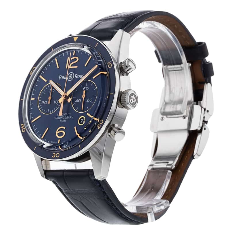 Bell and Ross Vintage 126 BRV126-BLU-ST/SCR